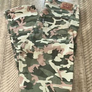 Levi's 721 High Rise Skinny 5 Pockets 4gear⚙️💄 Camouflage Jeans 👖